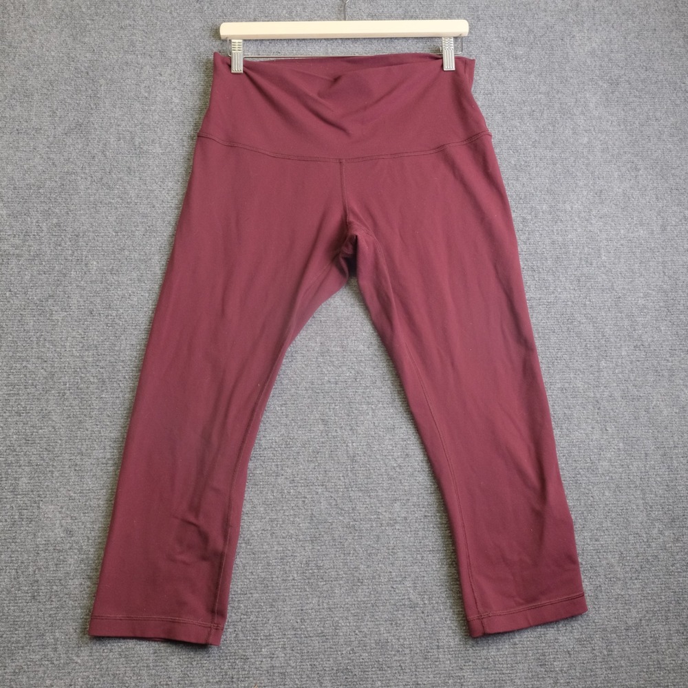Lululemon Align Crop Leggings Womens 6 Red Yoga Pants Gym Casual Lounge Everyday